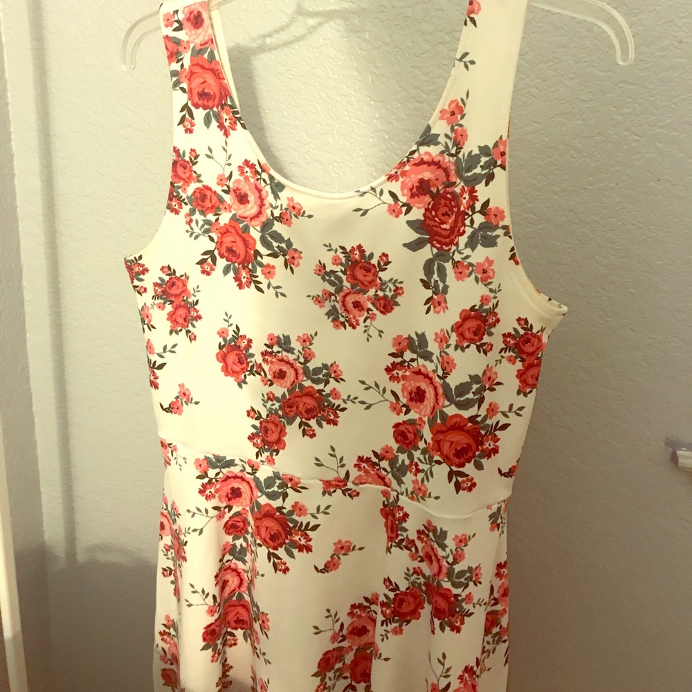 Floral Printed Scoop back Dress
